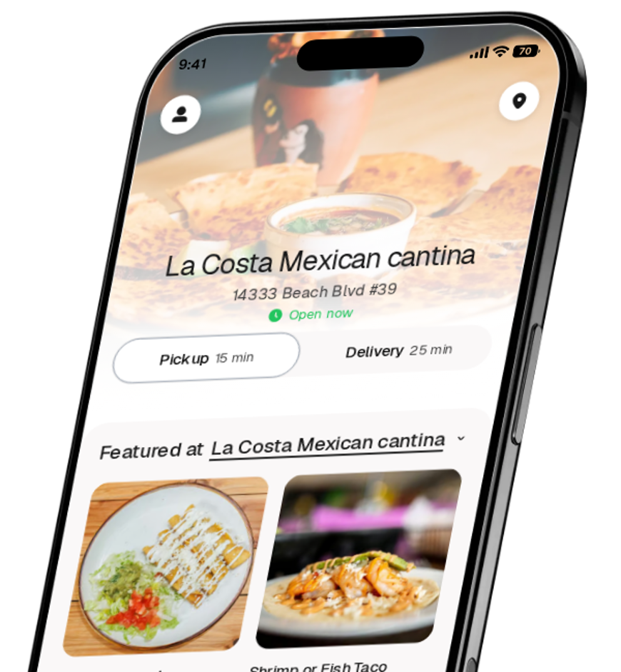 La Costa Mexican cantina app preview