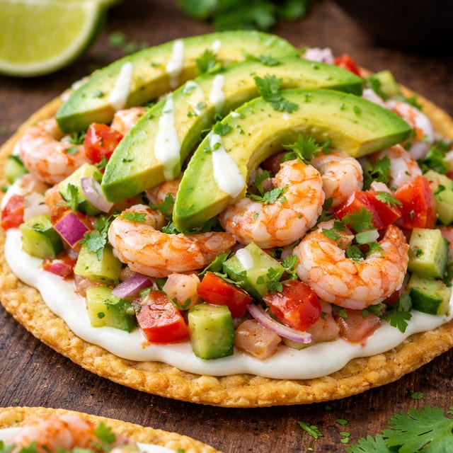 Ceviche Tostada.